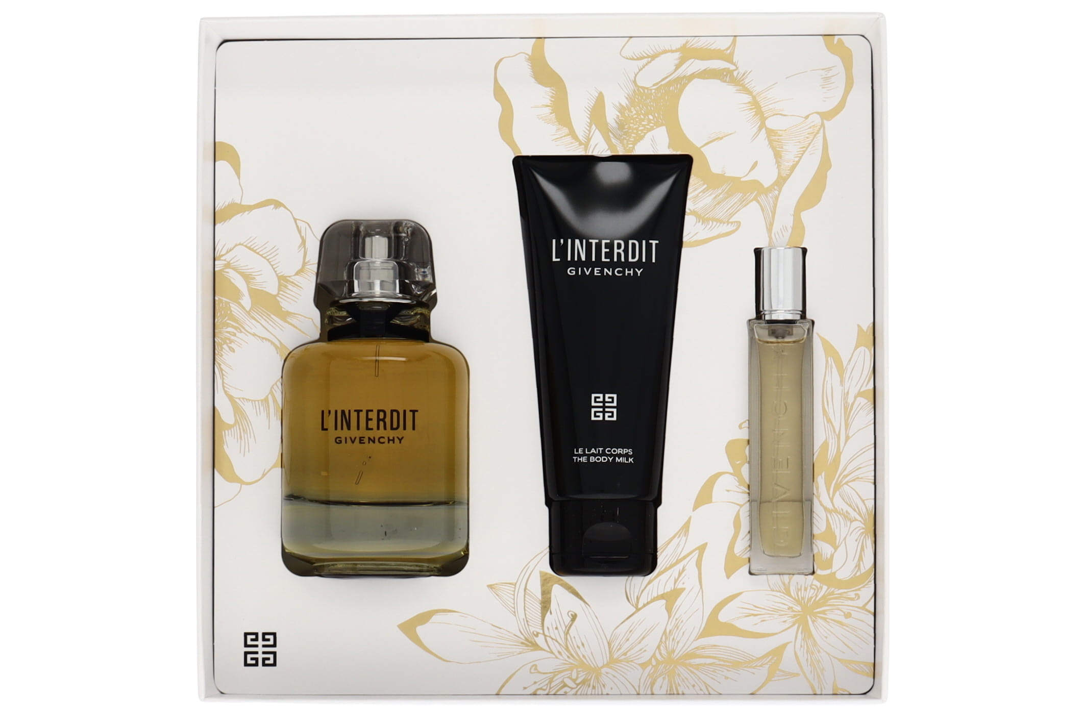 Givenchy L'Interdit 3pc Gift Set For Women 80ml EDP + 12.5ml EDP +