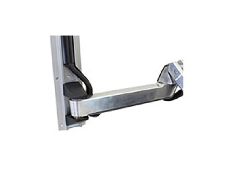 Ergotron SV Sit-Stand Combo Adjustable Single Arm Extender, Polished Aluminum (45-261-026) | Quill
