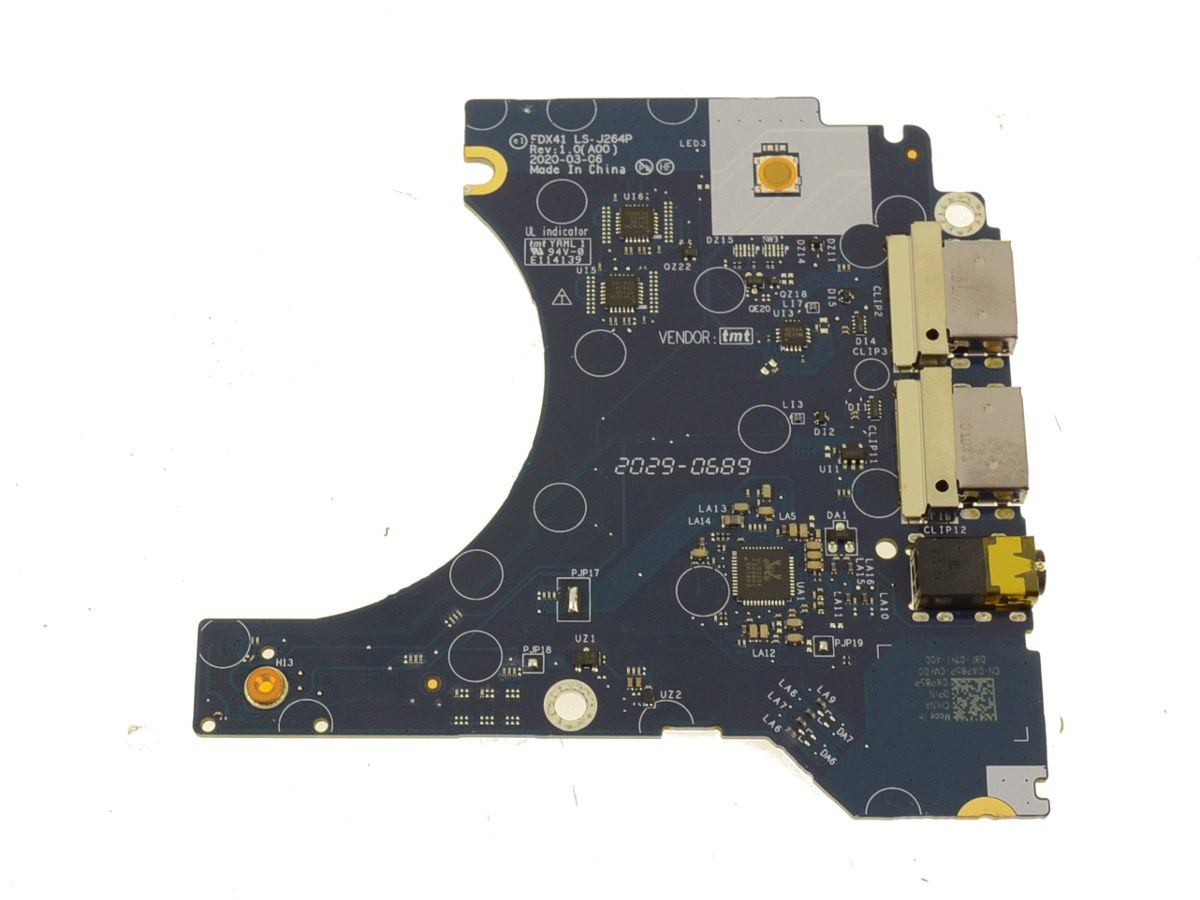 Dell WP85P Right Side IO Circuit Daughterboard with Audio USB Power