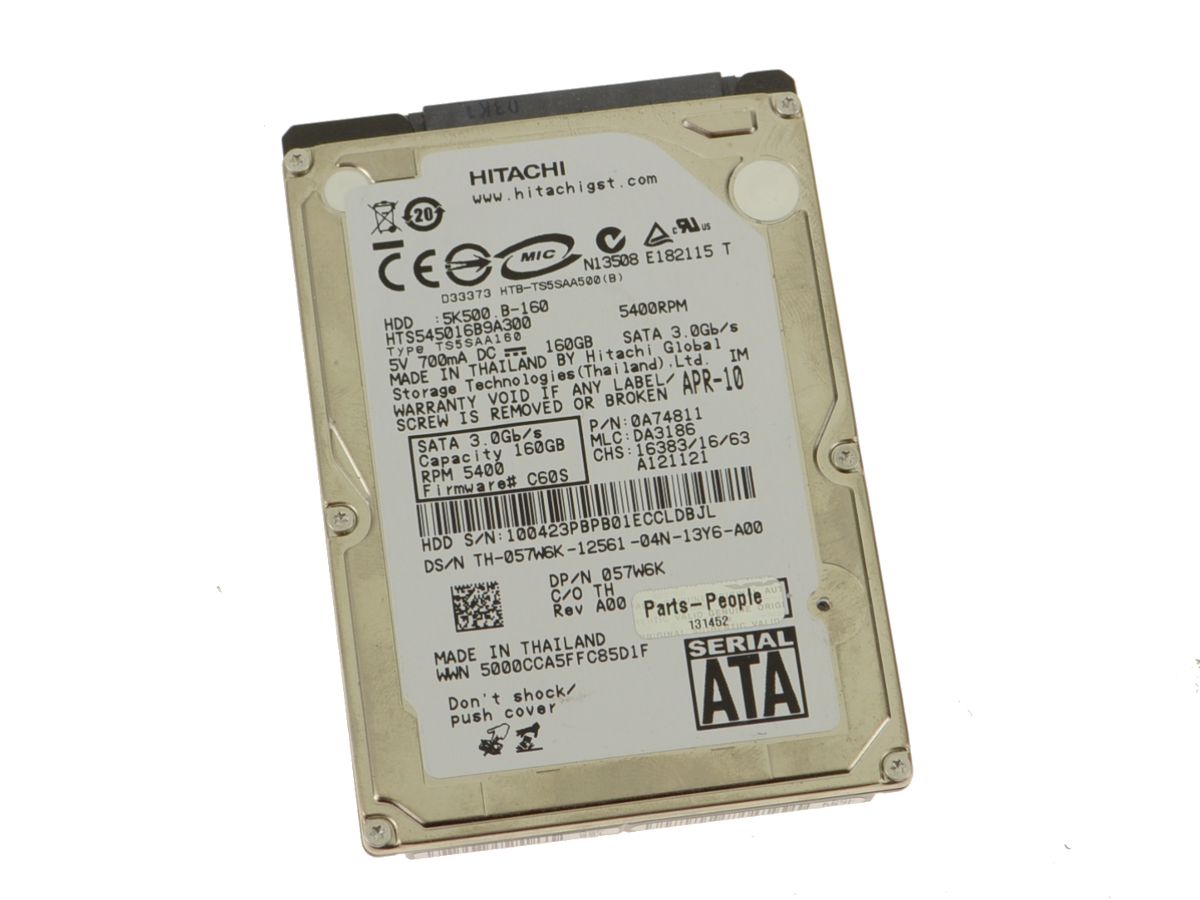 Dell 57W6K 160GB Internal SATA Hard Disk Drive