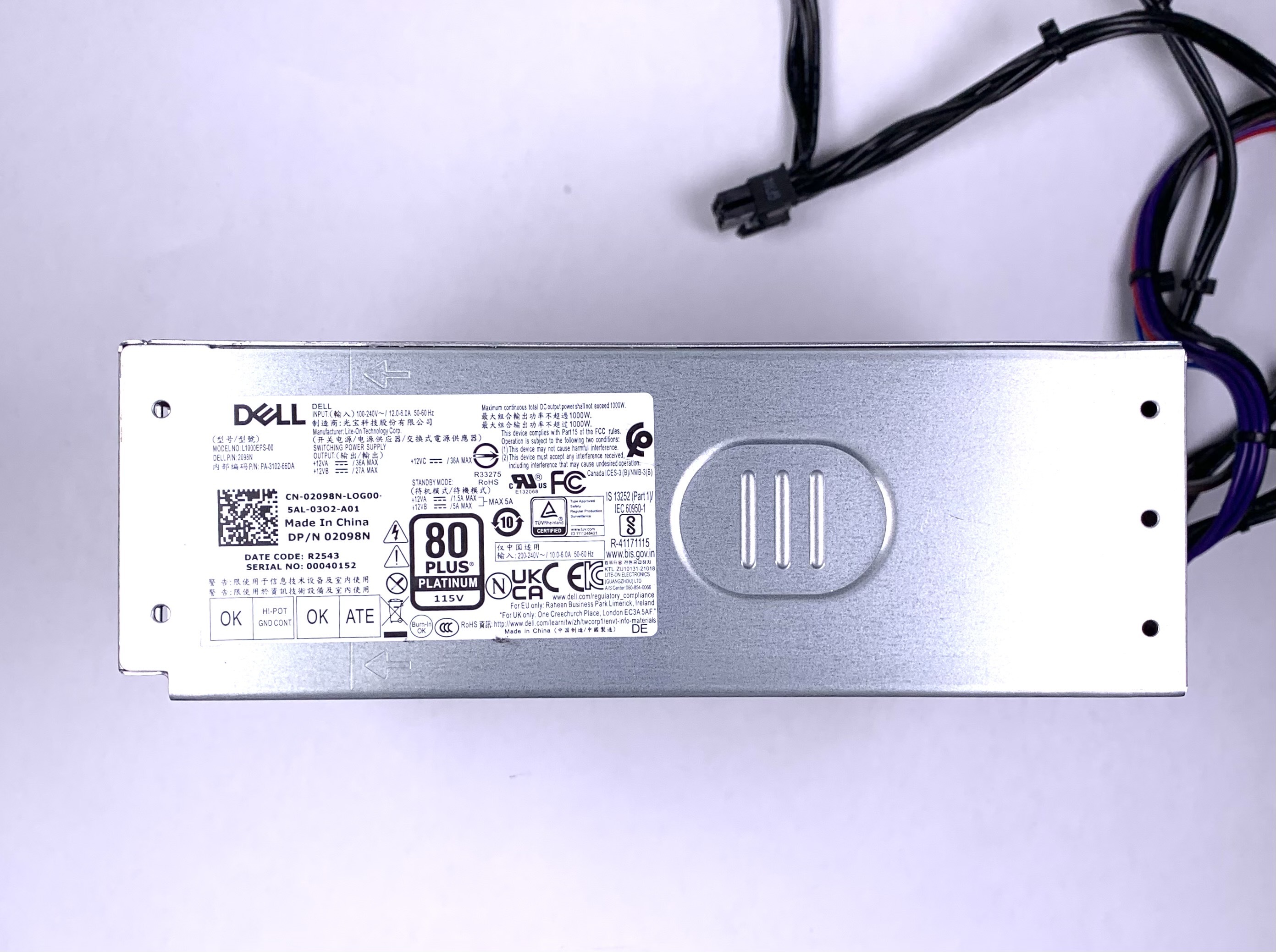 Dell 2098N 1000 Watts Power Supply Unit