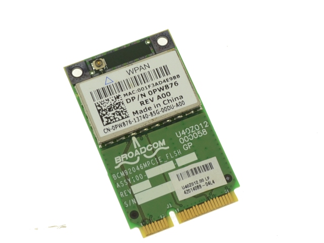 Dell PW876 Broadcom 0103081869 Anatel Wireless 370 Bluetooth Wpan