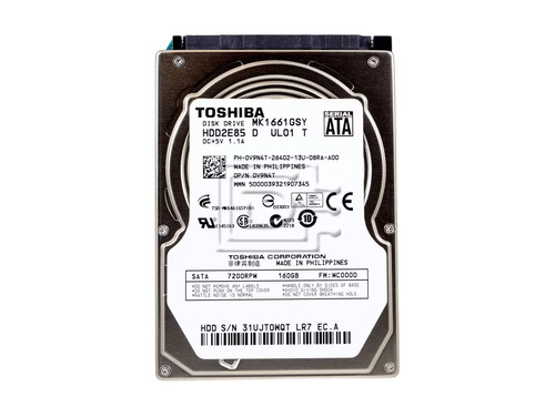 Dell DGMXG Toshiba MK1661GSY 25 Inches Internal SATA Hard Drive