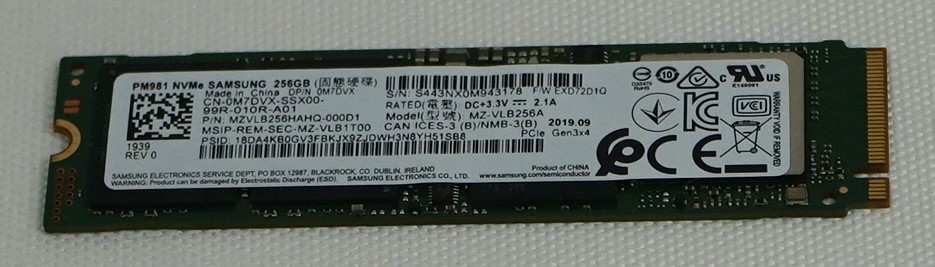 Dell M7DVX 3D TLC Nand Solid State Drive