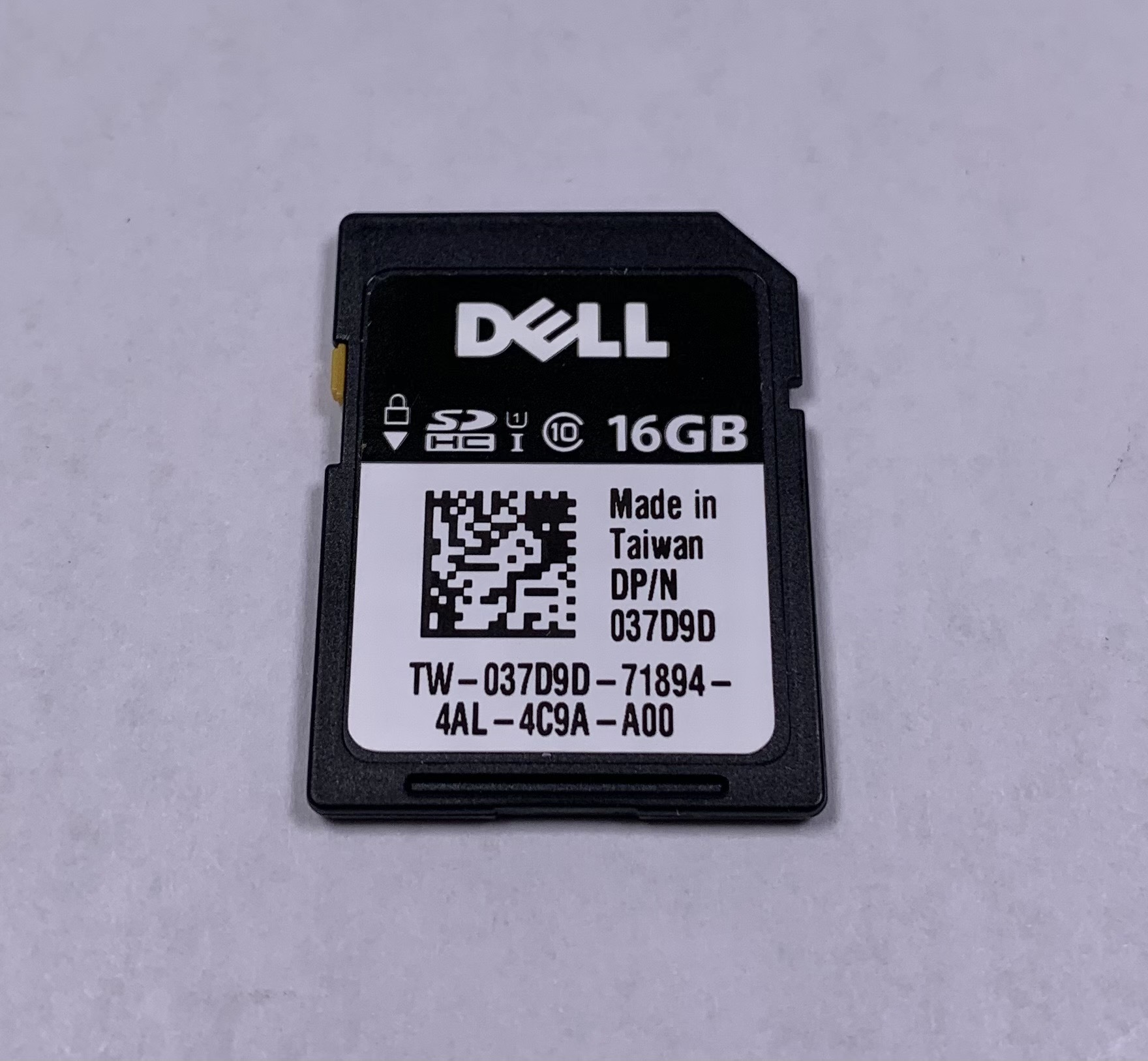 Seller photo of Dell 37D9D 16GB V-Flash SD Card