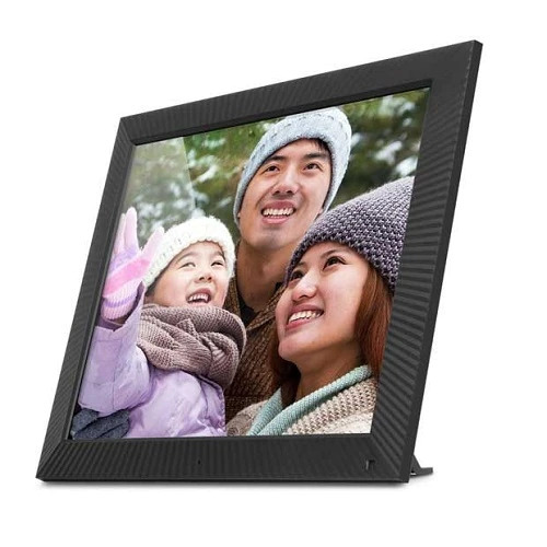 Aluratek - 17" Touchscreen LCD Wi-Fi Digital Photo Frame - Black