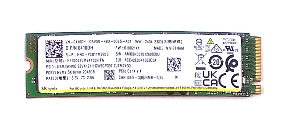 Dell 410DH (Sk Hynix HFS002TEM9X152N)