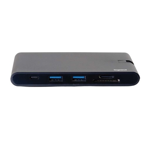 C2G USB-C 9-in-1 Compact Dock with 4K HDMI®, VGA, Ethernet, USB, SD Card Reader and PD