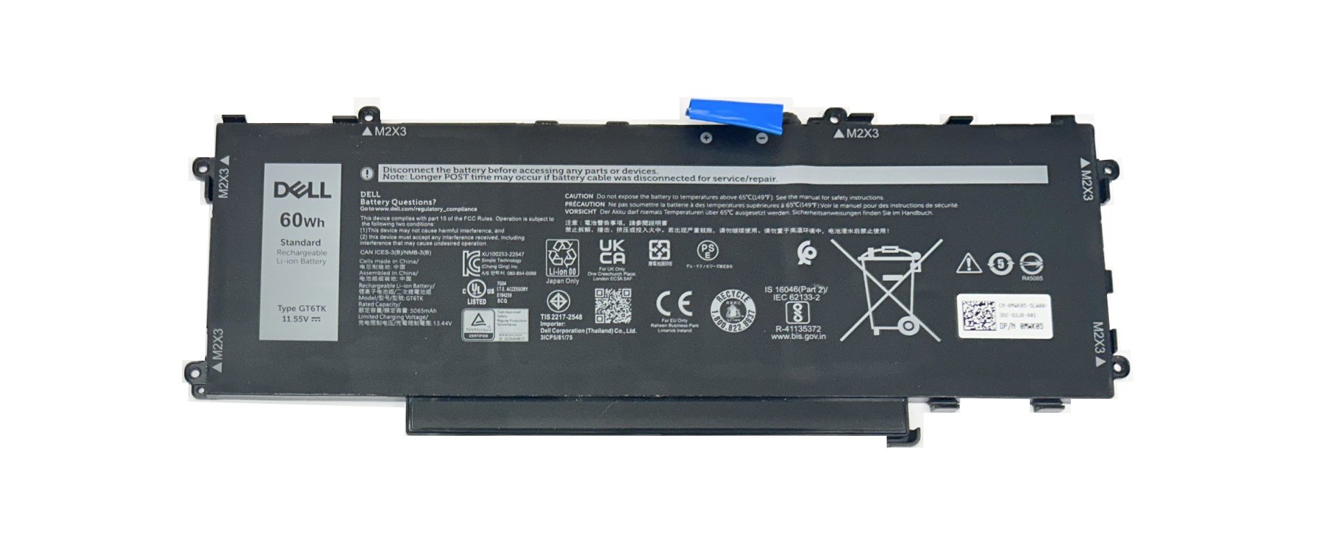 Dell MWK05 3-cell L-i-ion Replacement Battery For Dell Latitude 9440
