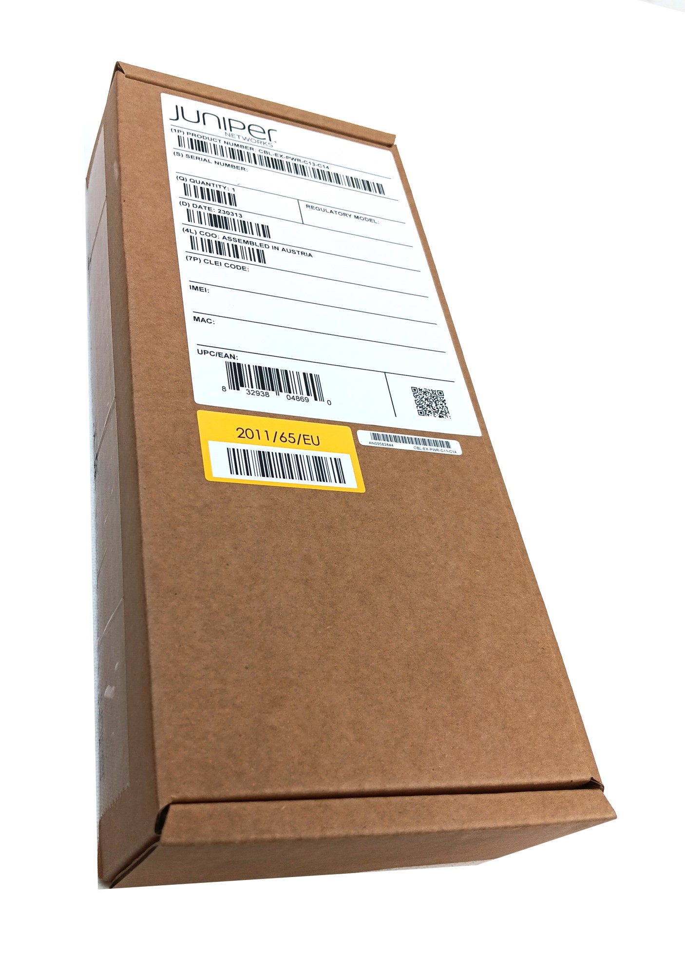 Juniper Networks CBL-EX-PWR-C13-C14 Power Extension Cord