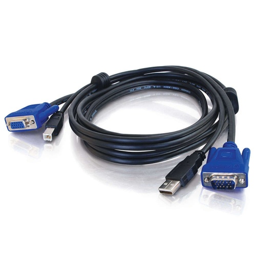 Seller photo of C2G 14176 10-feet (3m) USB 2.0 + SXGA KVM Cable
