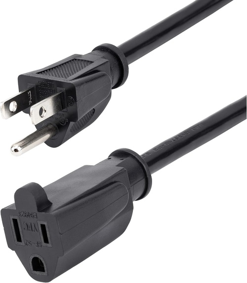StarTech.com PAC10115 15-feet (4.5m) Power Extension Cord