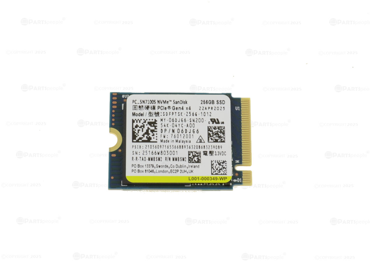 256GB Sn7100s Series Tlc 3d Nand Nvme M.2 2230 Pcie 4.0 X4