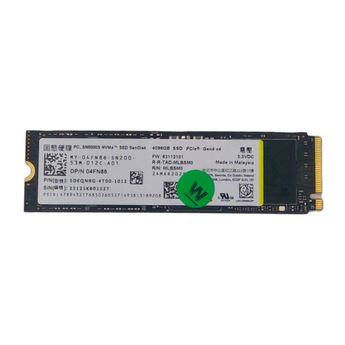 Dell 4FN86 (Sandisk SDEQNRG-4T00-1012) 4TB Solid State Drive