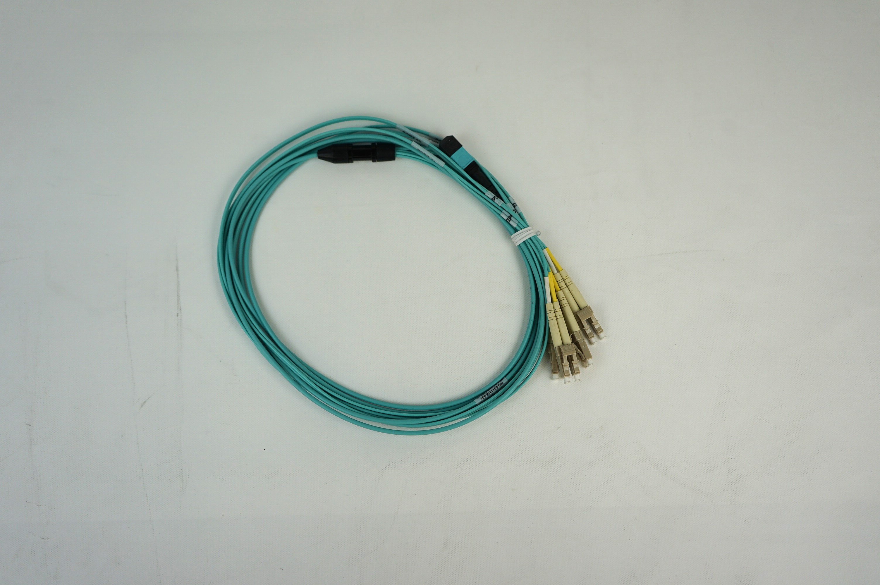 Seller photo of 10ft Mtp Om4 F To -4x Duplex Lc M Fanout Fiber Optic Cable
