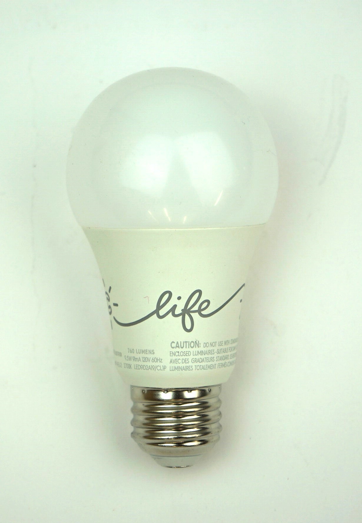 GE CLife LED9D2A19CL1P Soft White A19 LED Smart Bulb