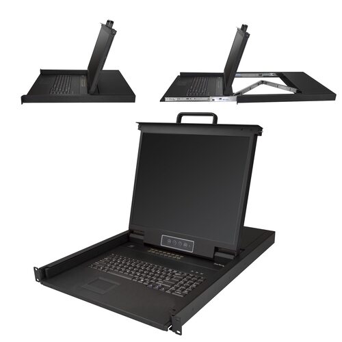 Seller photo of StarTech RKCONS1916K 16-port 1U Rackmount Steel KVM