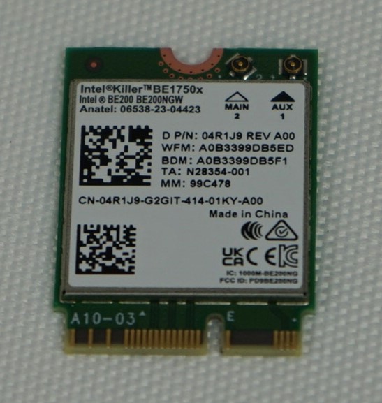 Intel Killer Be1750x Tri-band