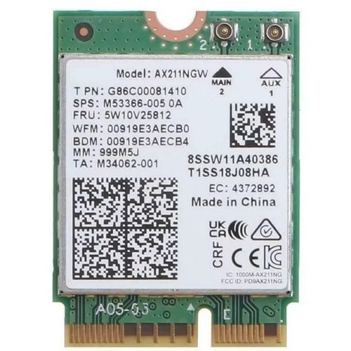 Dell G83J7 Intel AX211NGW Wireless Card