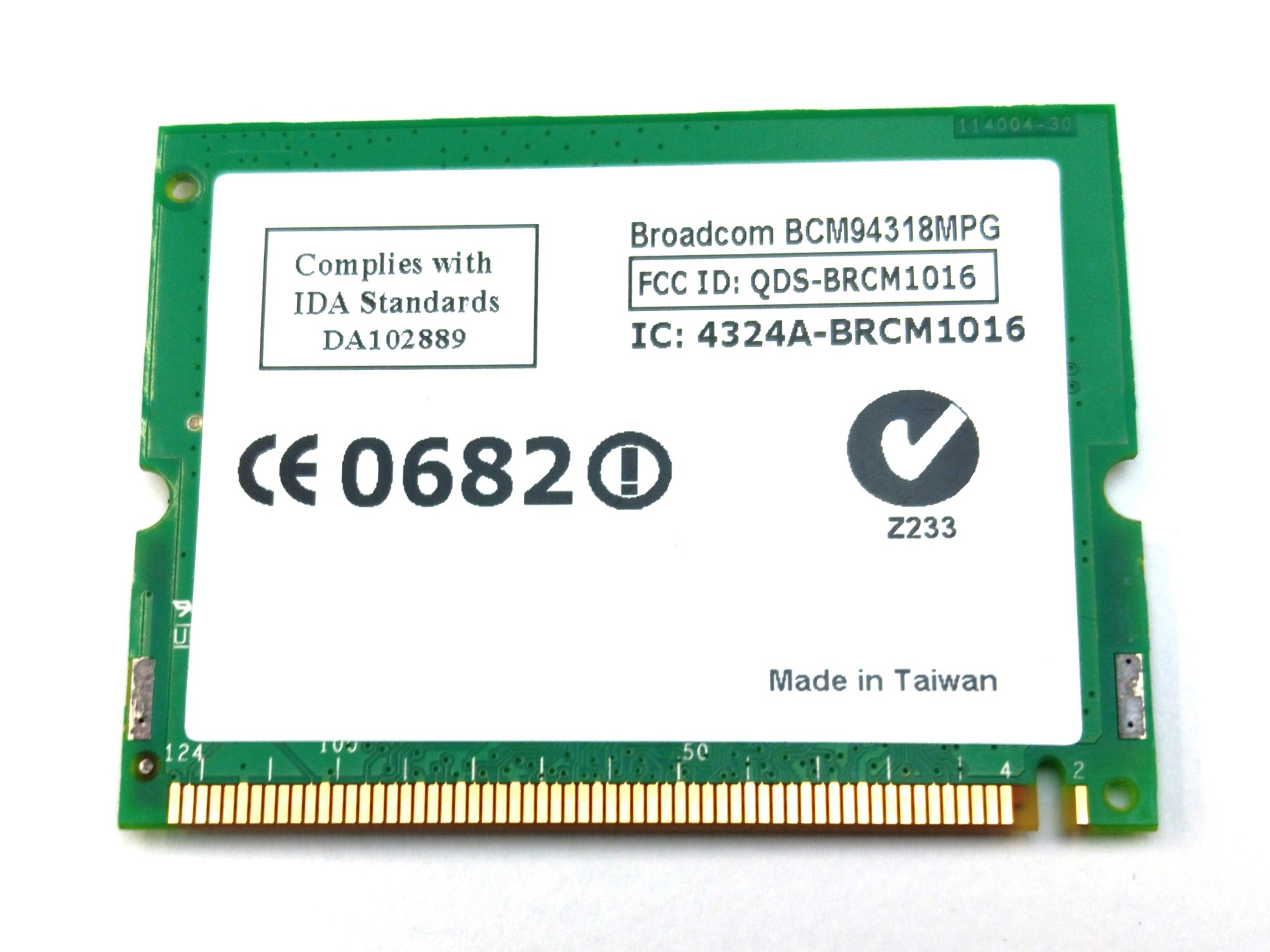Dell DW1370 (Broadcom BCM94318MPG) Y8029 Wireless Card