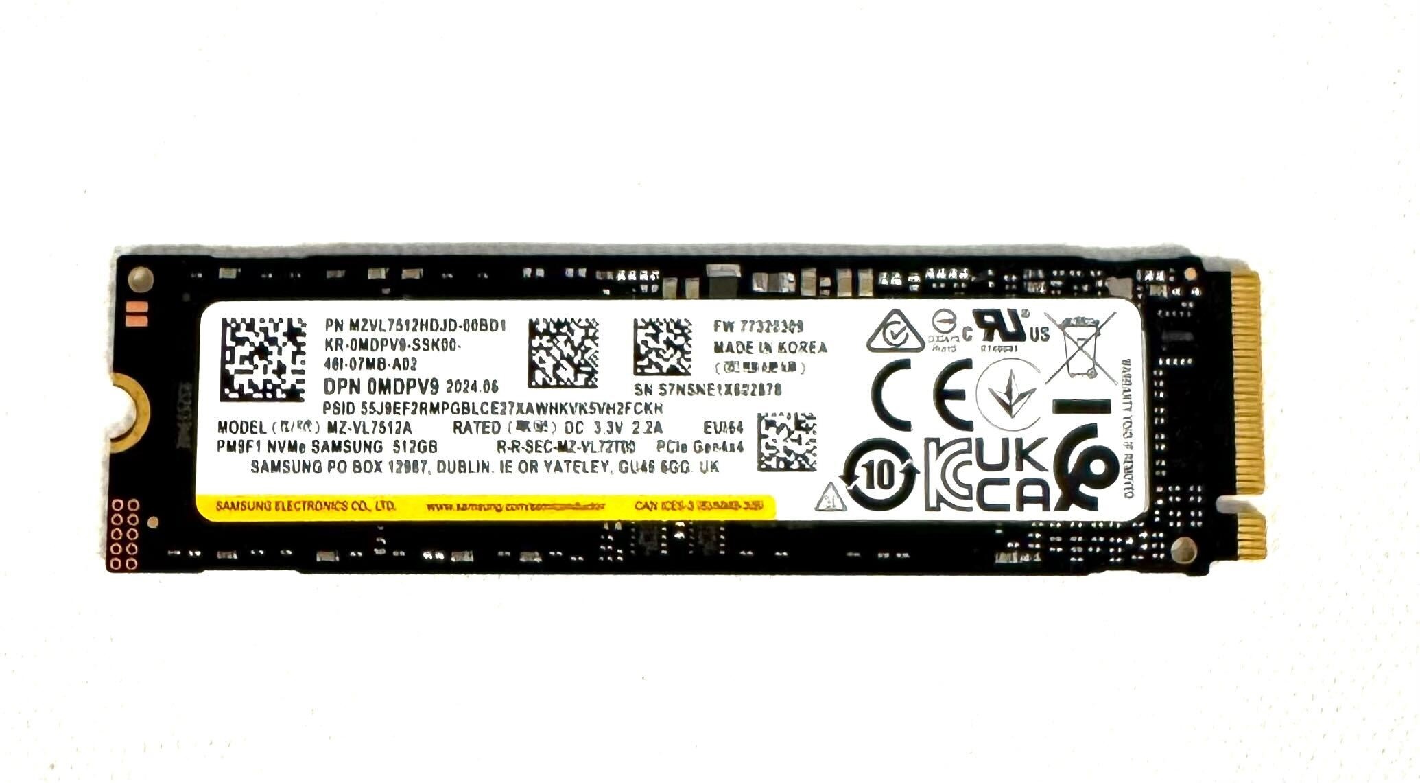 Dell MDPV9 (Samsung MZVL7512HDJD-00BD1) PM9F1