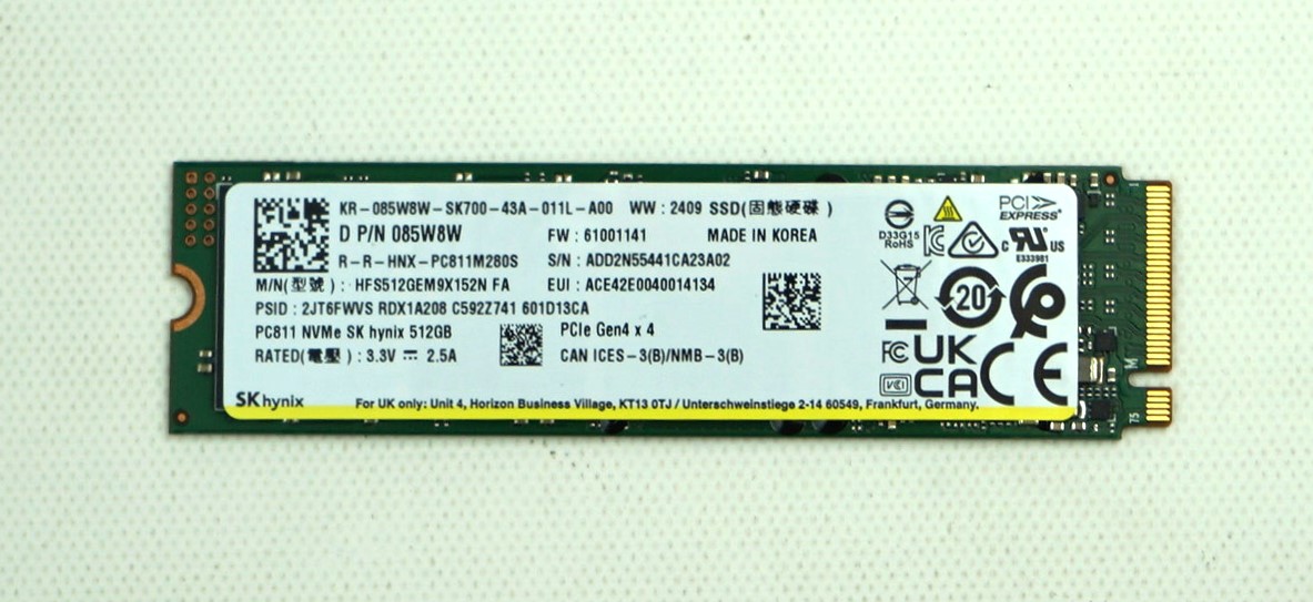 Dell 85W8W (Hynix HFS512GEM9X152N) 512GB Solid State Drive