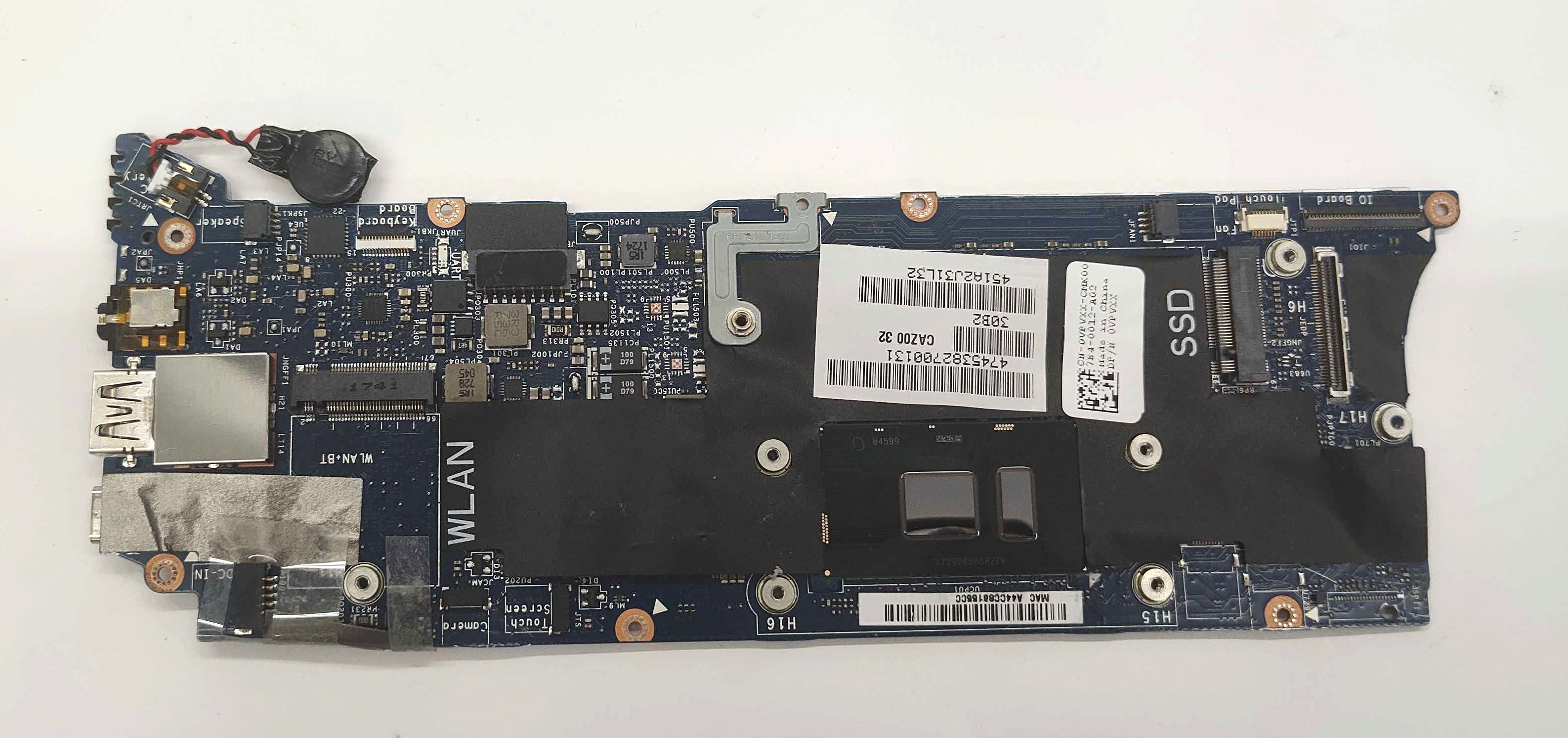 Dell VPVXX XPS 13 9360 Touchscreen Laptop Motherboard