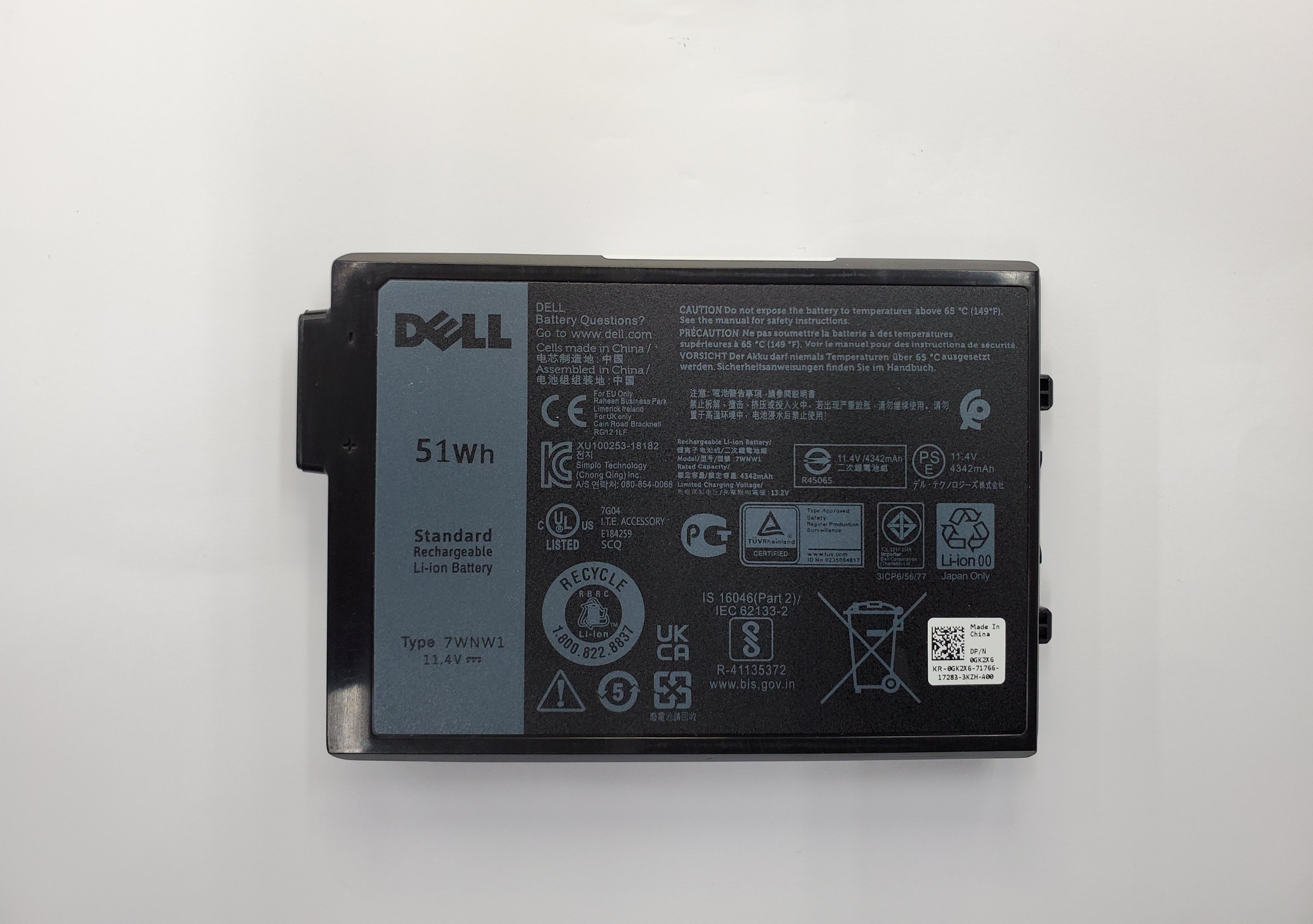 Dell GK2X6 Laptop Battery