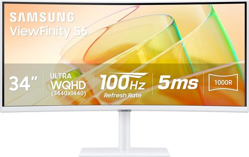 Samsung LS34C650TANXGO Viewfinity S6 34 Inches LCD Monitor