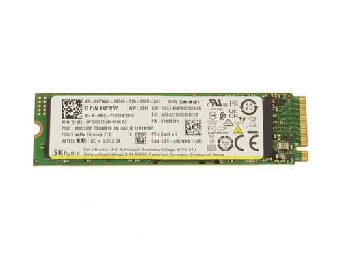 Seller photo of Dell XPWV2 (Sk Hynix HFS002TEJ9X101N) Solid State Drive