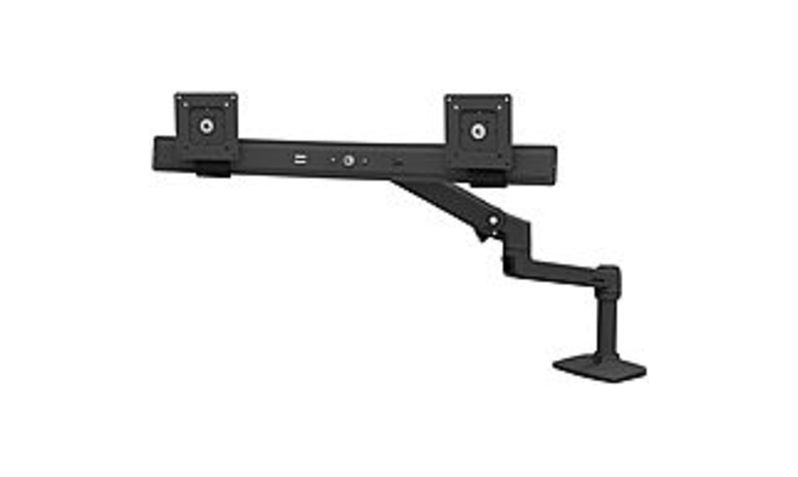 Ergotron LX AdjustableDual Direct Arm Mounting Arm, 25 Screen Support, Matte Black (45489224) | Quill