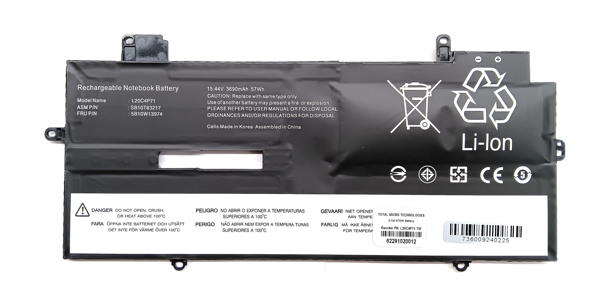 Total Micro L20C4P71TM 4cell Battery