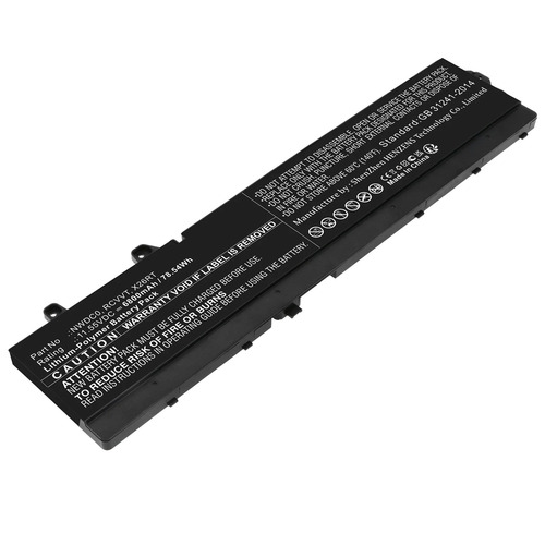 Dell 6-cell 83 Wh Lithium Ion Replacement Battery for Select Laptops