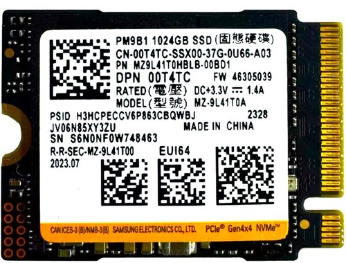 Dell 0T4TC 1 TB Solid State Drive