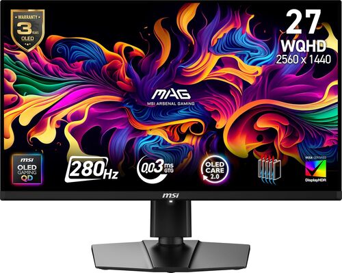 MSI MAG271QPQDOLEDX28 27 Inches Quad HD Gaming LED Monitor
