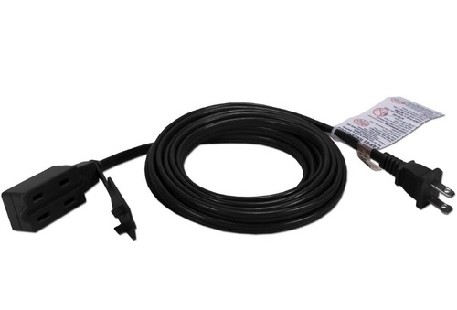 Seller photo of QVS PC2PX-15 3-Outlet 2-Prong 15 Feet Power AC Extension Cord