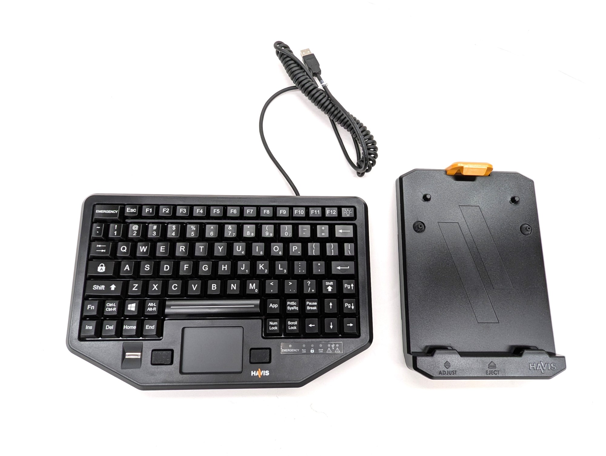 Havis PKG-KB-204 Dual Authentication 88-key Backlit USB Keyboard