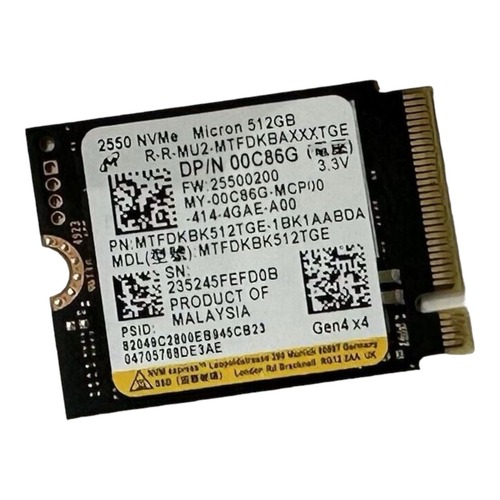 Dell 0C86G 512GB Solid State Drive