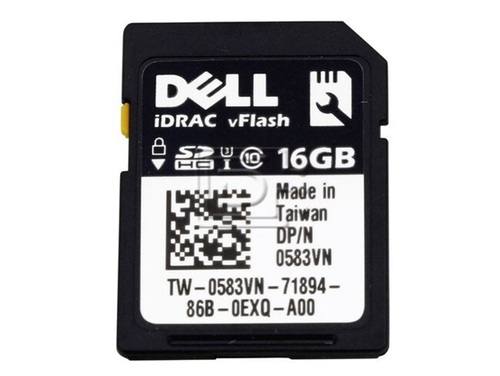 Dell 583VN iDRAC VFlash 16GB SD HC Class 10 C10 SD Card