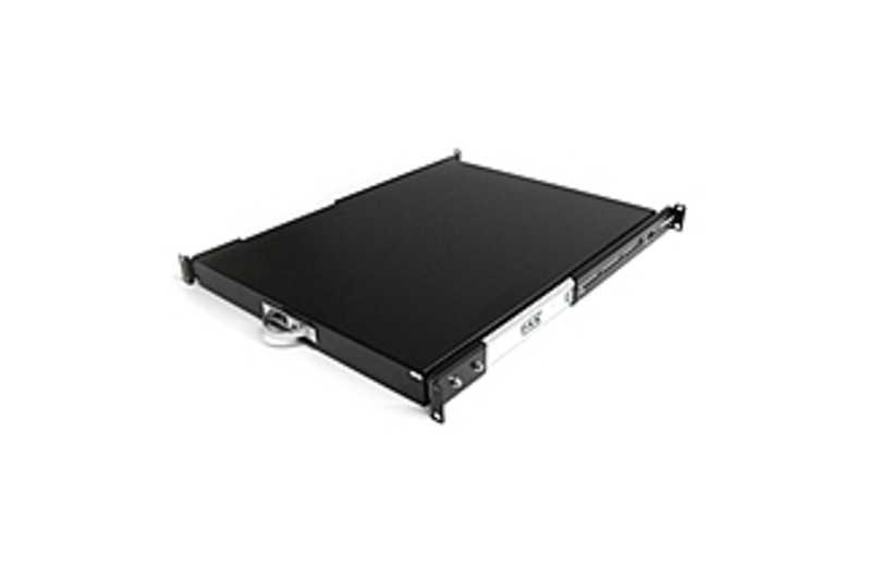 SLIDESHELFD 22 in. Black Deep Sliding Server Rack Cabinet Shelf