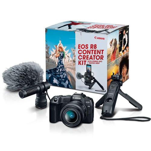 Canon 5803C037 EOS R8 Mirrorless Camera Content Creator Kit