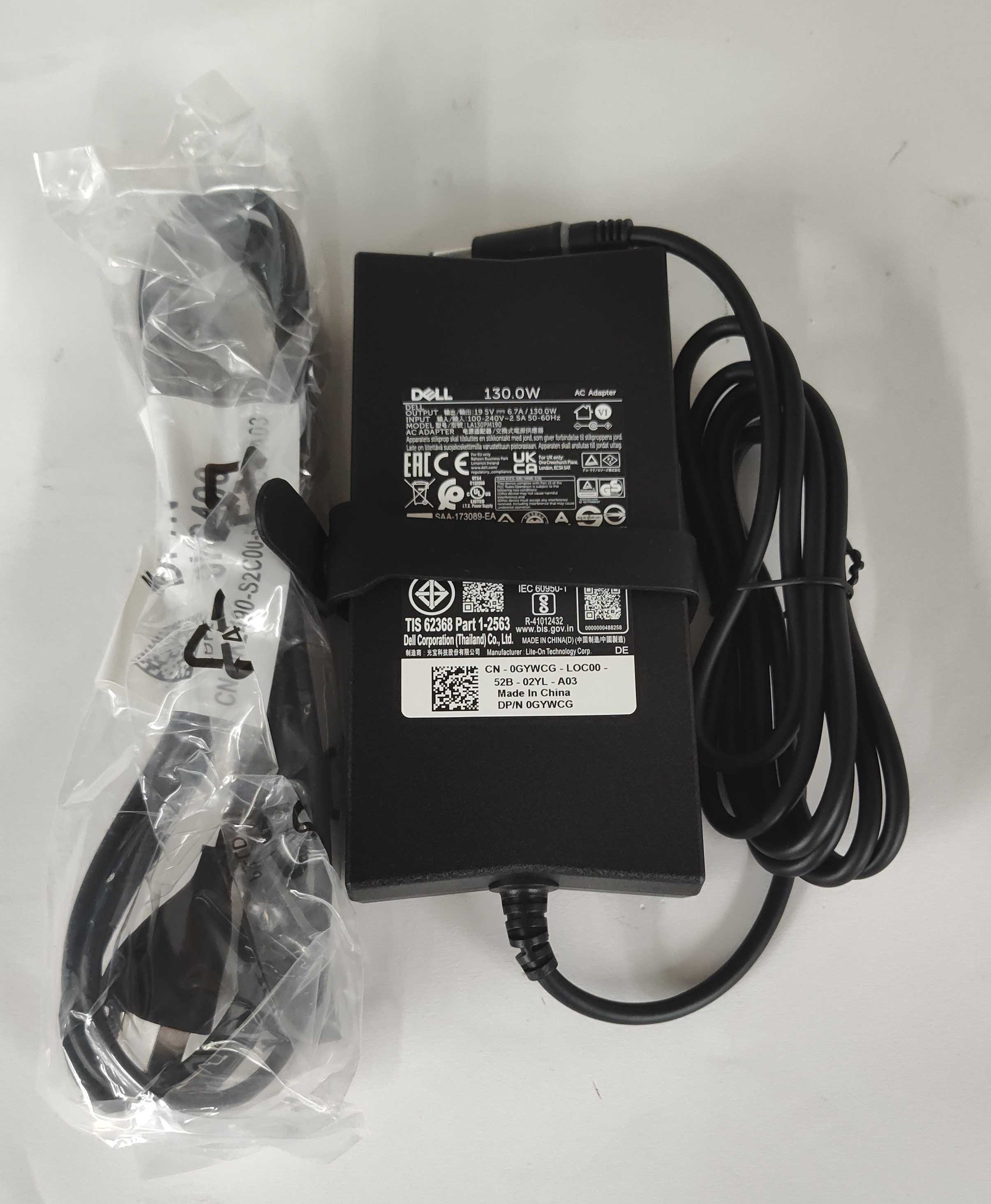 Dell 492-BBGP 3-prong AC Adapter