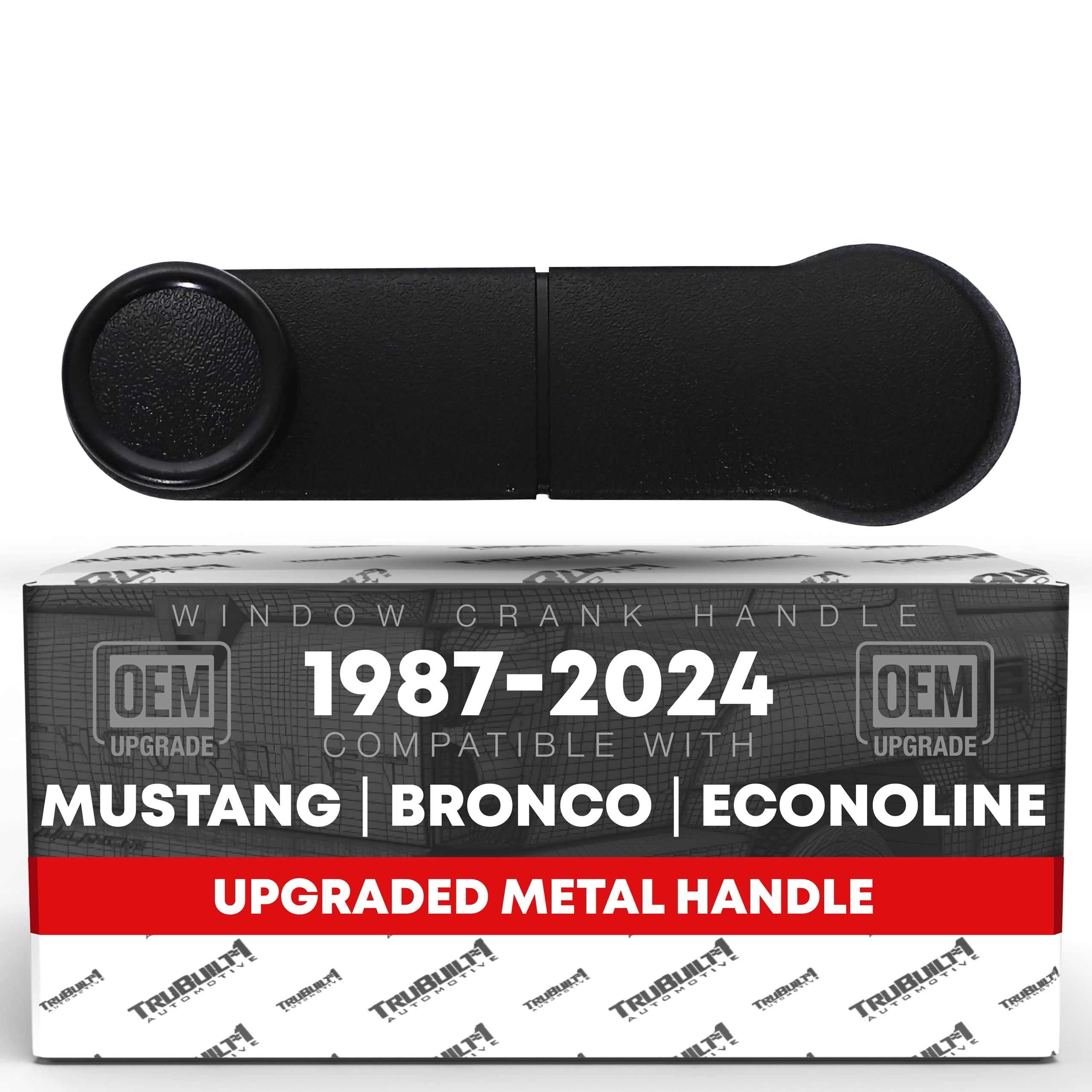 A-Premium Window Crank Handle Compatible With Ford F-150, F-250, F-350 & More - Black, Left Or Right Side