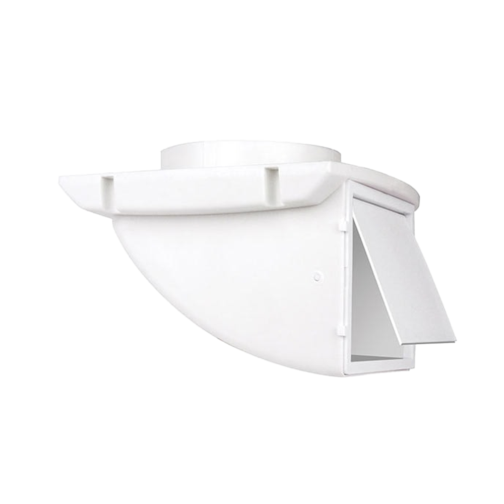 Dundas Jafine SDV4WXZW4 Soffit Dryer Vent 4" Damper UV Resistant White HVAC