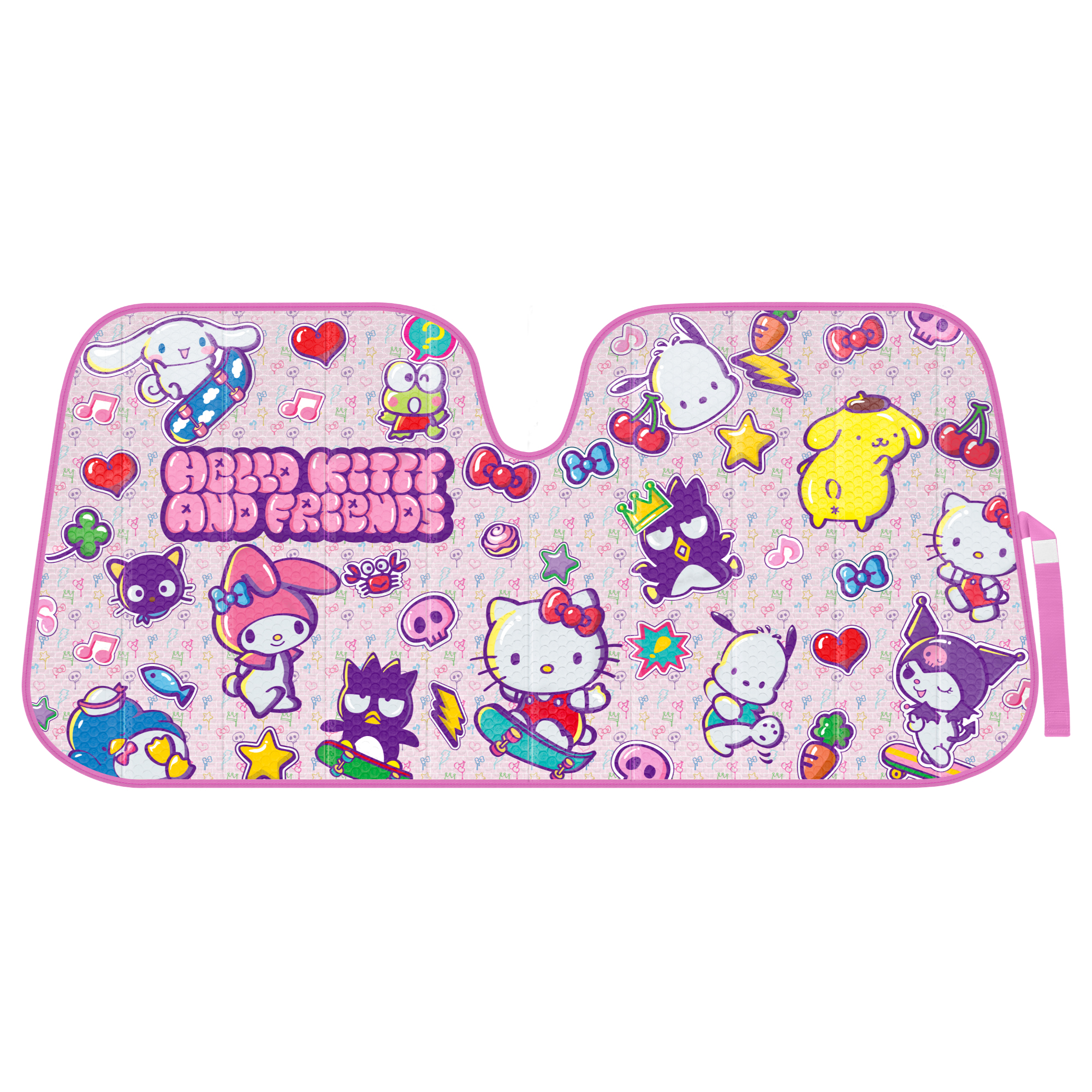 Official Sanrio Hello Kitty and Friends Car Sunshade for Front