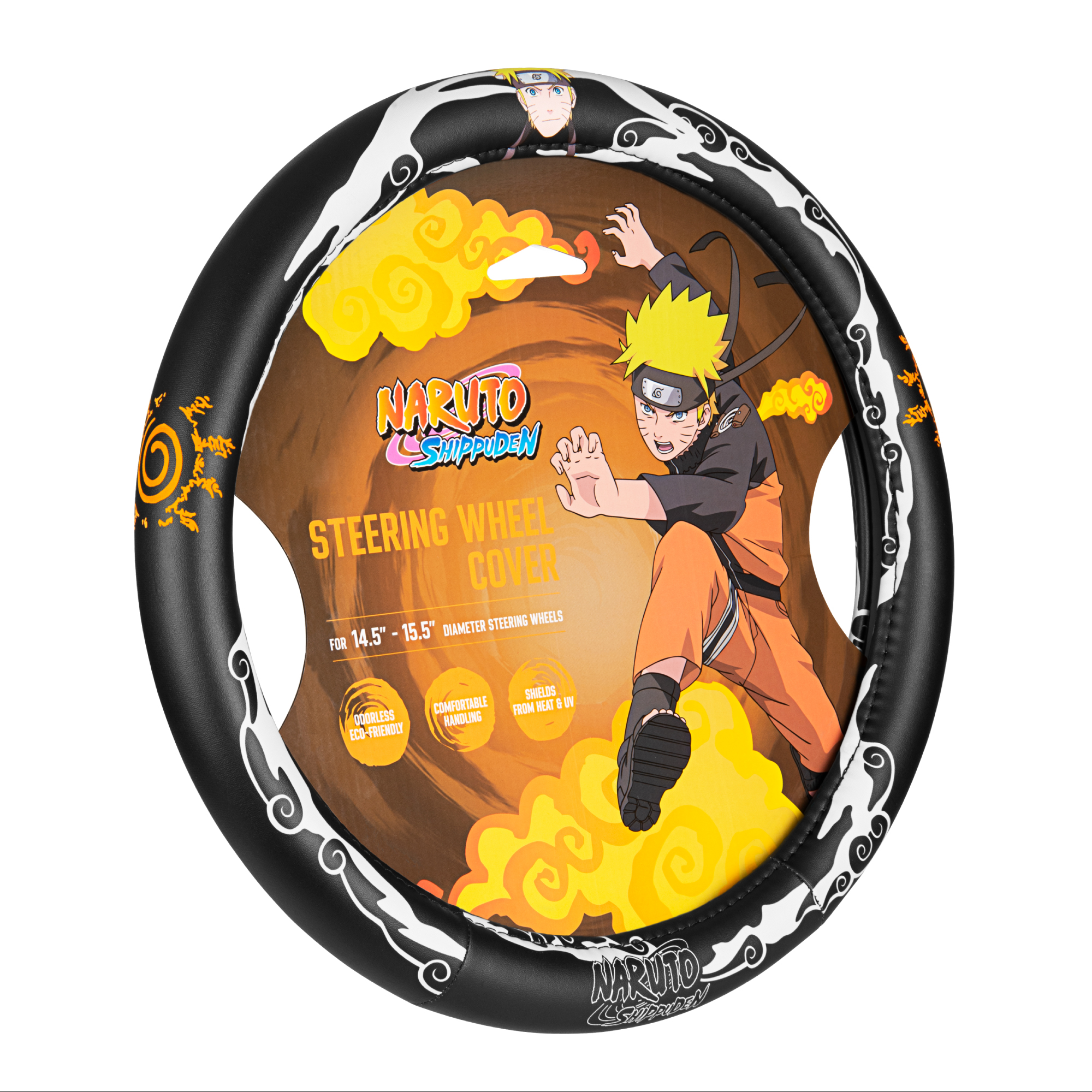 NARUTO プレミアムカバー Official Naruto Shippuden Steering Wheel Cover - Kirigakure (14.5