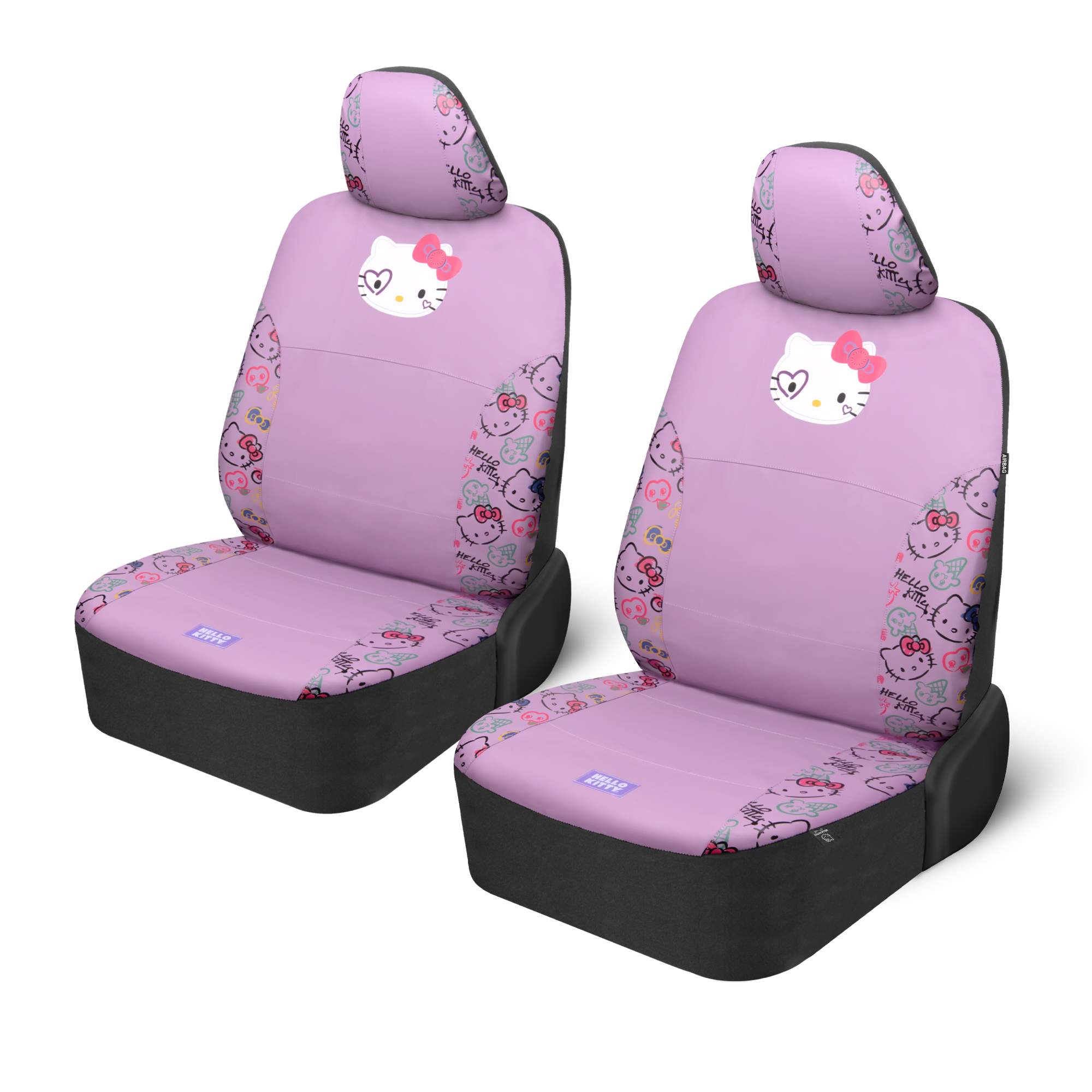 Hello Kitty Car Seat Covers - Cute Purple Seat Covers, Car