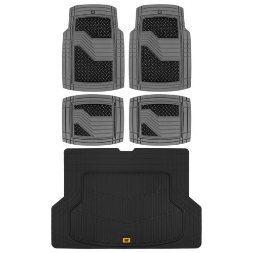 Caterpillar Automotive Car Floor Mats+Trunk Liner Total Dirt Protection SUV Van Caterpillar Automotive Car Floor Mats+Trunk Liner Total Dirt Protection SUV Van
