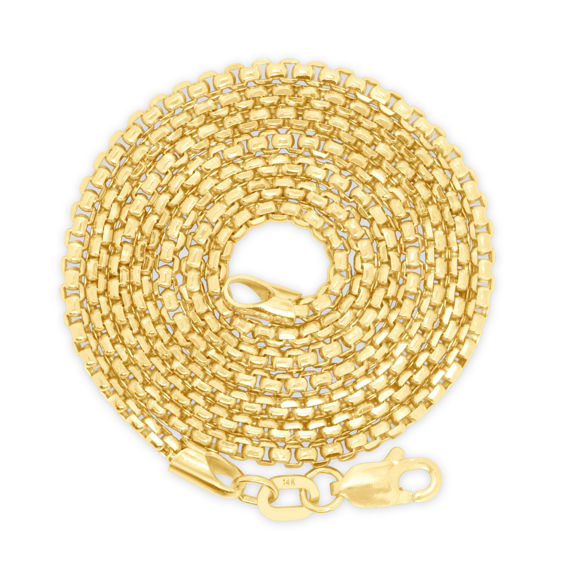 Collana Oro Giallo 14K A Grano Rotondo: Classica E Luminosa, Disponibile In Varie Lunghezze Da 40 A 61 Cm.