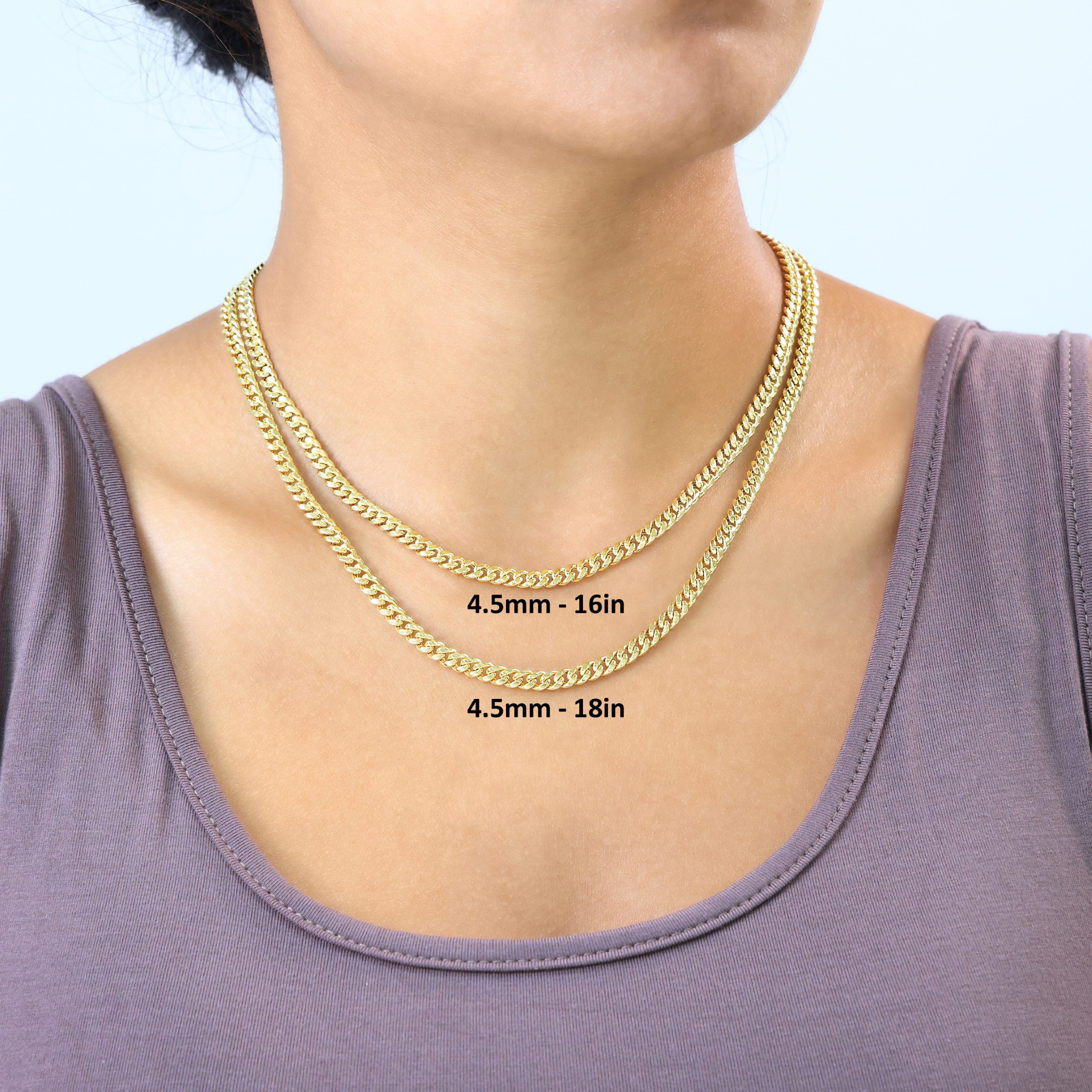 Collana Cuban Link in oro bianco 18k con Diamanti | GV